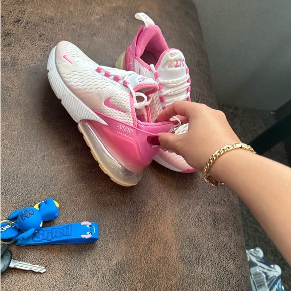 Nike Kids Sneakers Pink White - Picture 1 of 4